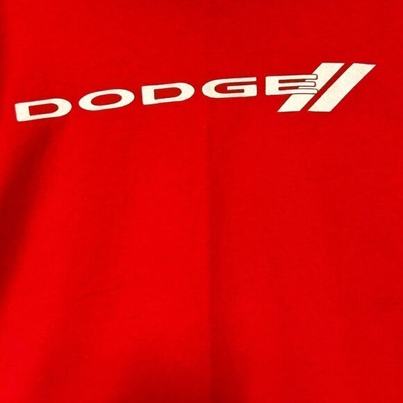 Dodge Red logo tee size Large white printing - Picture 3 of 7